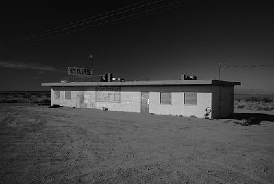 The abandoned Corvina Cafe at the Salton Sea